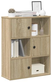 vidaXL Bibliotecă, stejar sonoma, 60x24x76,5 cm, lemn prelucrat