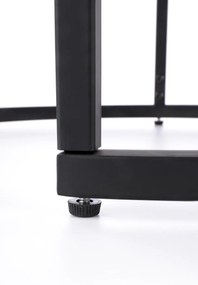 Set 2 mese de cafea Oreo nuc/negru – d43-53 x h35-45 cm