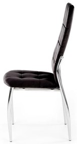 Scaun de bucaterie Darwin, negru/argintiu