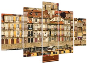 Tablou - Cartierul Waterfront, Portugalia (150x105 cm)