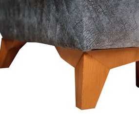 Canapea Extensibila Smart, Grey Si Silver, 220 X 85 X 93 Cm