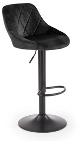 Scaun tip bar Henrietta (negru). 1039559