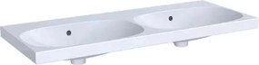 Lavoar dublu pe mobilier Geberit Acanto 120 cm fara orificiu robinet