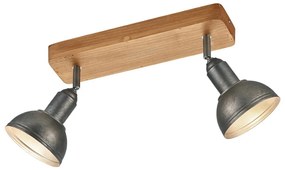 Spot gri închis/în culoare naturală 11x33 cm Delhi – Trio