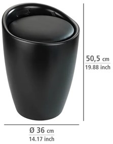WENKO 24229100 - Taburet CANDY 36x50,5 cm negru