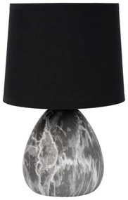 Lampă de masă MARMO 1xE14/40W/230V negru Lucide 47508/81/30