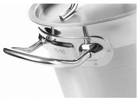 Cratita cu capac 1,5 Lit, 16 cm diametru x 7,5 cm inaltime, inox, gama Hendi Profi Line, potrivita si pt uz profesional