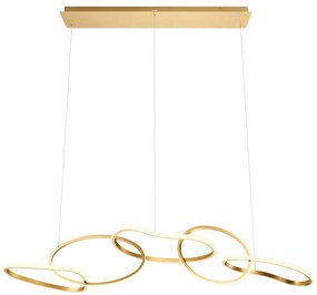 Redo 01-3392 - Lustră LED dimerizabilă pe cablu BIAS LED/120W/230V auriu