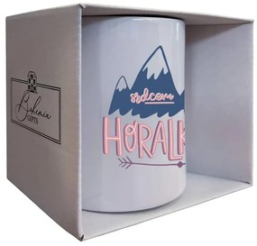 Cană ceramică Bohemia Gifts - Inima unei femei de munte, 350 ml