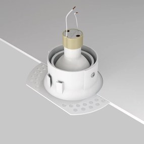 Spot incastrabil design tehnic Dot alb