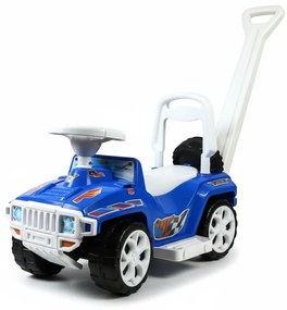 Masinuta copii si bebe NOVOKIDS™ My first SUV Car XXL , Lungime 85 cm, Maner de impins pentru parinti detasabil, Functie trotineta fara pedale,