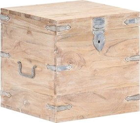 vidaXL Cufăr, 40x40x40 cm, lemn masiv de acacia