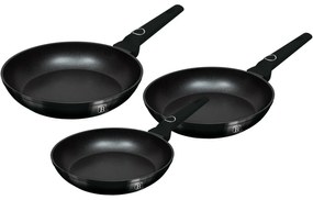 BerlingerHaus Set de tigăi cu suprafață din titanBlack Vantage, 3 buc.