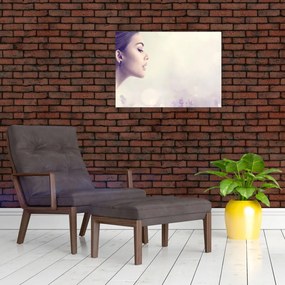 Tablou - Femeia cu lavandă (70x50 cm)