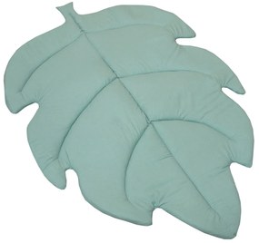 Covoras de joaca termic Frunza Pure Salvia 150x105x5cm, pliabil, bumbac 100% si umplutura antialergica BabySoft  , protectie impotriva loviturilor
