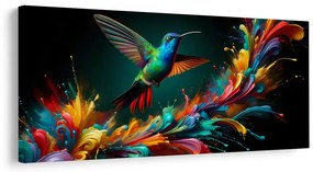 Tablou colibri și explozie de culori