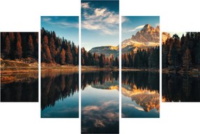 Tablou - Alpi, Italia, Dolomiți, Lago Antorno (150x105 cm)