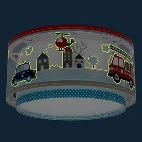 Plafonieră pentru copii POLICE 2xE27/60W/230V Dalber 60616