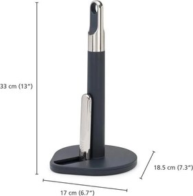 Suport orizontal pentru prosoape de bucătărie din hârtie gri închis din plastic Hold – Joseph Joseph