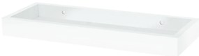 Etajeră de perete P-010, alb mat, 40 cm