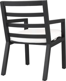 Scaun de interior/ exterior elegant design LUX Delta, negru 115003 HZ