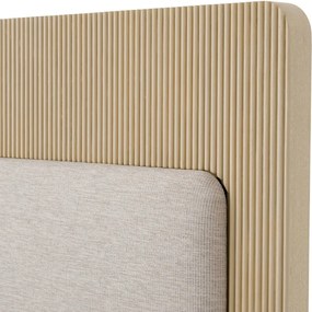 Pat dublu design LUX Dimitrios 180x210cm, stejar albit