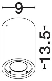 Plafoniera, Spot din ciment pentru exterior IP65 Par