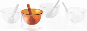 Cupă de înghețată cu linguriță, caramel - Philippi