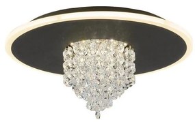 Searchlight 21126-32BK - Plafonieră LED dimerizabilă DELUGE 20W/230V Ø 31,5 cm negru