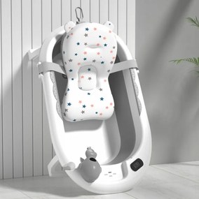 Cada de baie pliabilă pentru copii VAIANA PREMIUM cu pernă - mai multe culori Bej