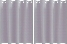 vidaXL Perdele Opaque cu Inel 2 pcs Gri Metalic 140 x 140 cm Poliester