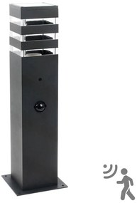Lampă exterior TEKSAS cu senzor 1xE27/12W/230V IP44, 44 cm antracit