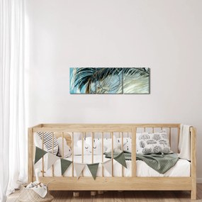 Tablou cu pană (cu ceas) (90x30 cm)