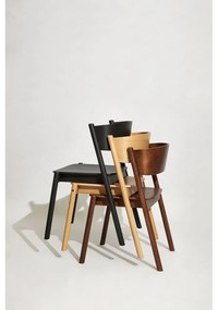 Scaun dining din stejar negru Oblique - Hübsch