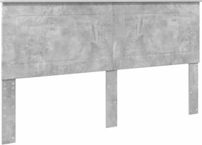 vidaXL Tăblie cap Gri Beton Lemn prelucrat