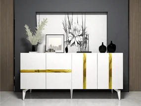 Dulap Vekika 1 (alb + auriu) . 1093525