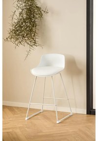 Scaun de bar alb (înălțime șezut 66 cm) Tina – Actona