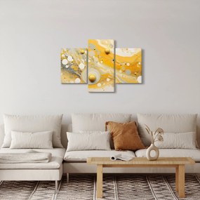 Tablou - fundal abstract cu decor de aur (90x60 cm)