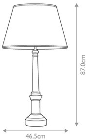 Lampă de masă Elstead DL-STRASBOURG-TL STRASBOURG 1xE27/60W/230V