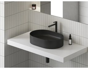 Ravak XJX0D155000 - Lavoar pentru blat CERAMIC SLIM 55 x 37 cm ceramică/negru