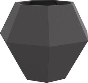 vidaXL Jardinieră Negru 100 x 100 x 80 cm Oțel