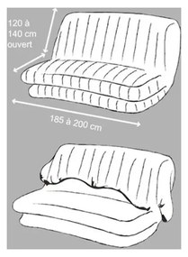 Husă maro elastică pentru canapea cu 3 locuri Essentiel – douceur d'intérieur