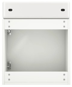 Mobilă de baie cu lavoar și dulap sub lavoar, Alb | Aosom Romania