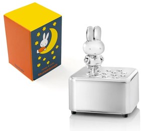 Cutie muzicală argintiu-lucios din metal 6x5x8 cm Miffy – Zilverstad
