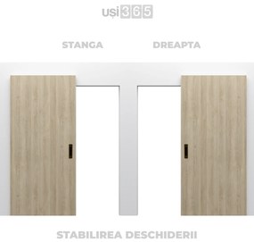 Usa de interior glisanta Porta Efekt cu sistem ascuns de glisare 1144x2230, 880 x 2060, ST / DR, Stejar Natural Casella, Gladstone /  Halifax