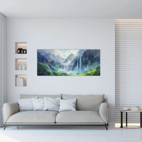Tablou - Valea cascadelor (120x50 cm)