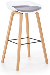 Scaun de bar Edgar, gri/fag