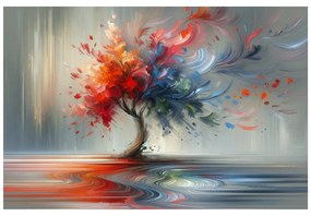 Tablou copacul vieții în vârtej colorat