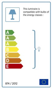 AYD-1524 Design interior Lampa de podea Stejar crem 38x140x130 cm