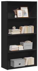 857941 vidaXL Bibliotecă, negru, 80x30x152 cm, lemn prelucrat